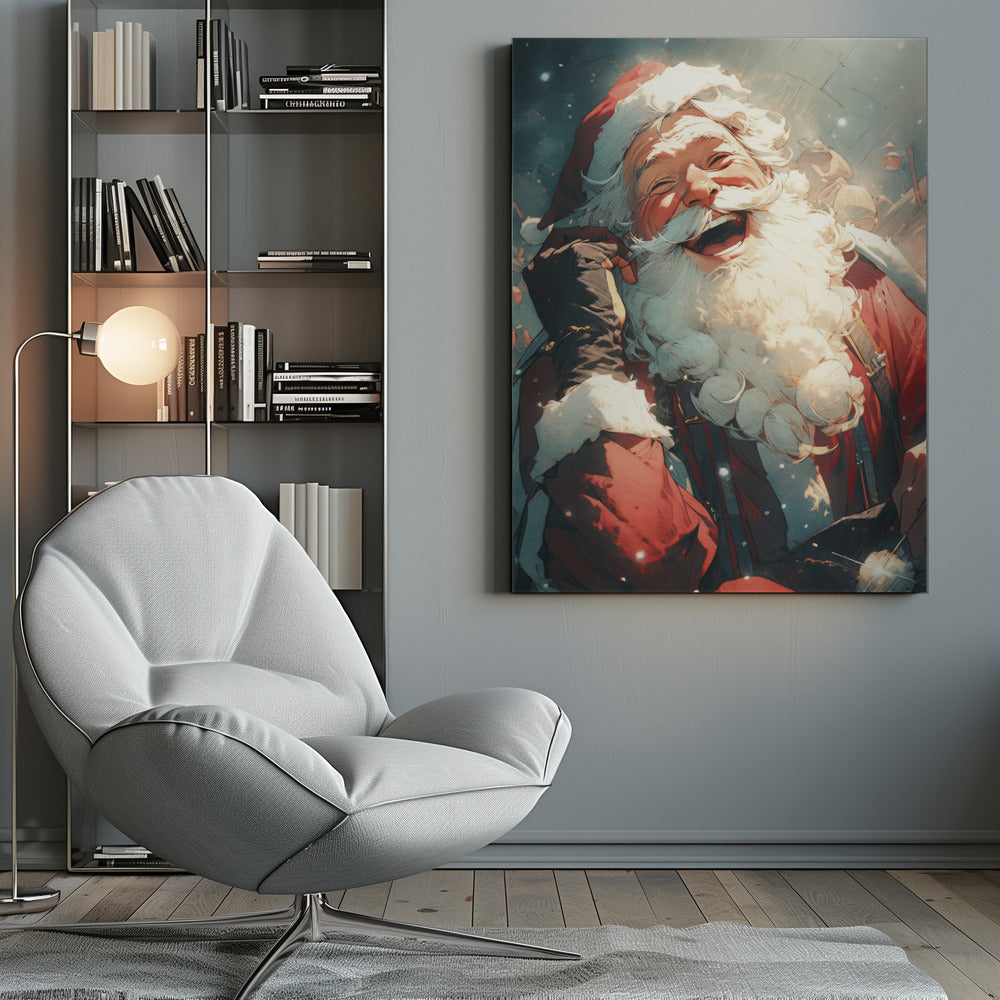 Laughing Santa - Poster / Art Print