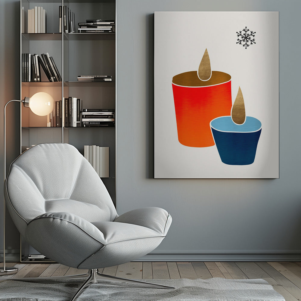 Christmas Candles - Poster / Art Print