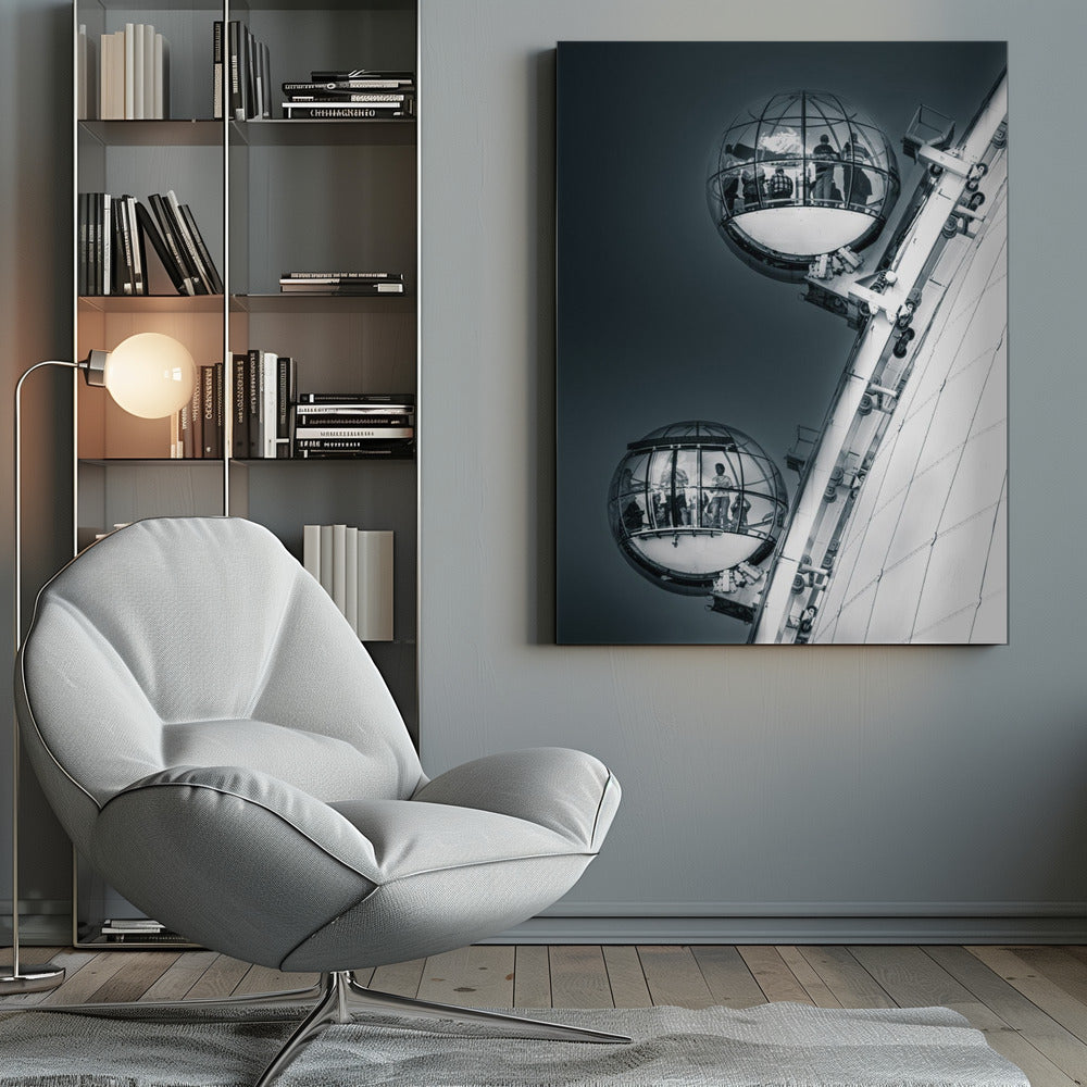 Globen - Sky view - Poster / Art Print