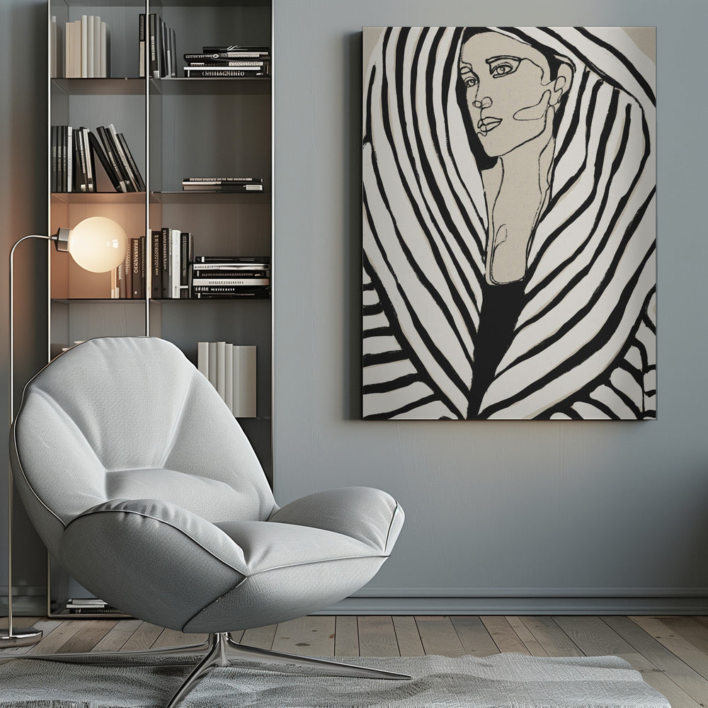 Striped Coat - Poster / Art Print