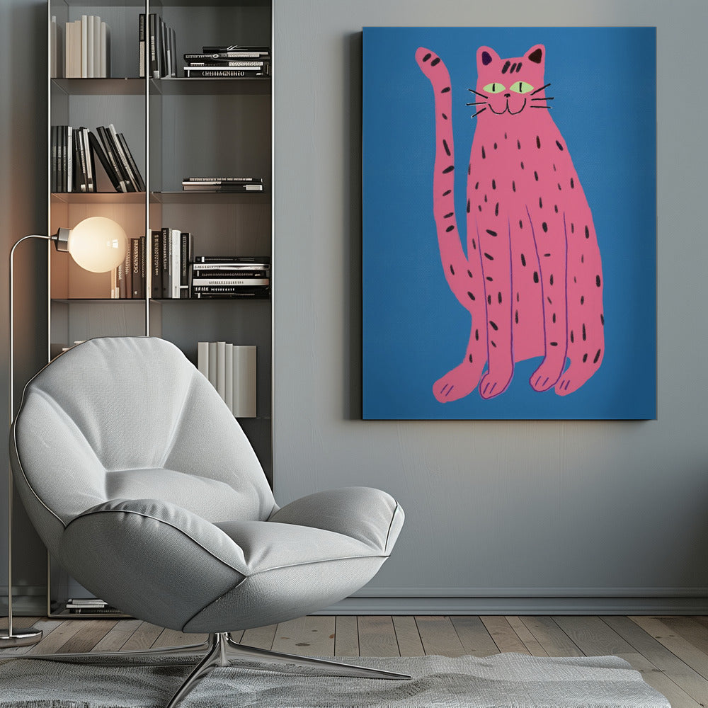 Pink cat - Poster / Art Print