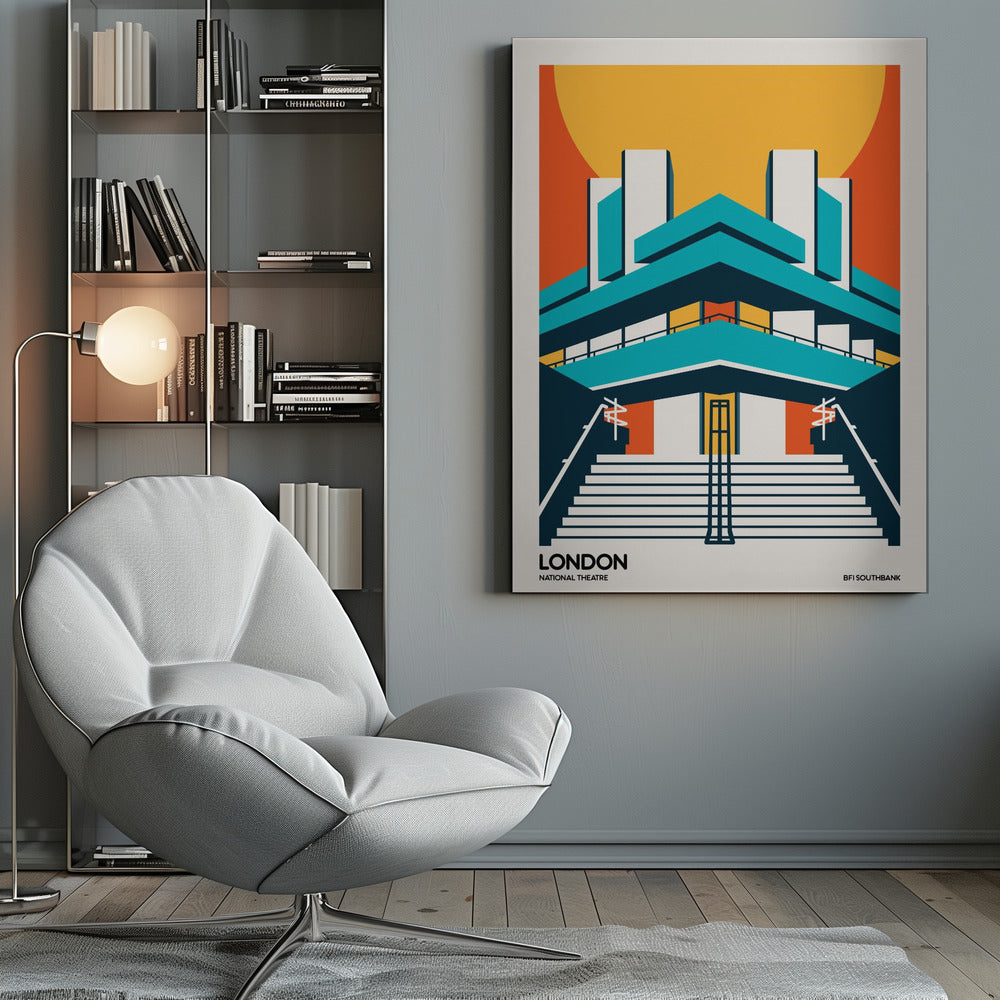 London BFI Southbank Brutalist Architecture - Poster / Art Print