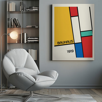 Bauhaus Geometric Design Retro - Poster / Art Print