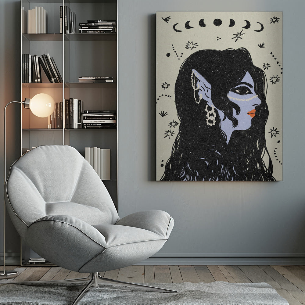 Portrait of a mermaid - Poster / Art Print