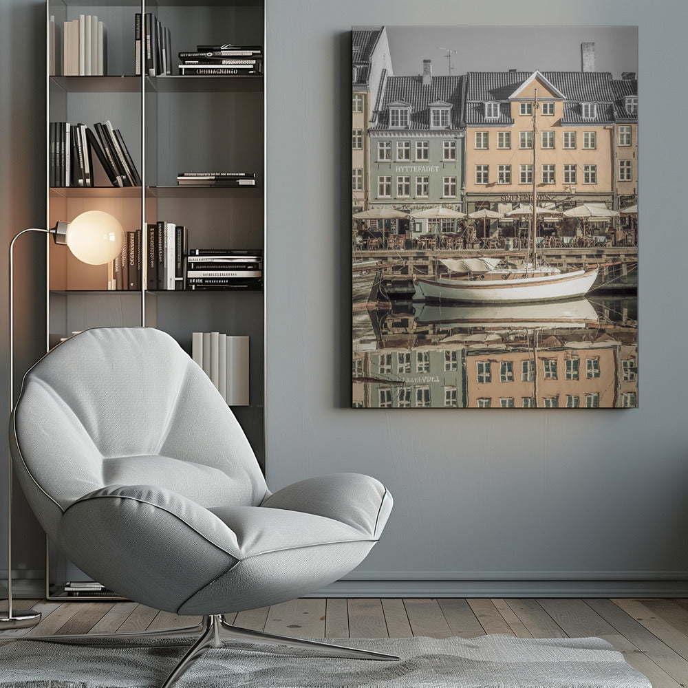 COPENHAGEN VINTAGE Quiet Nyhavn - Poster / Art Print