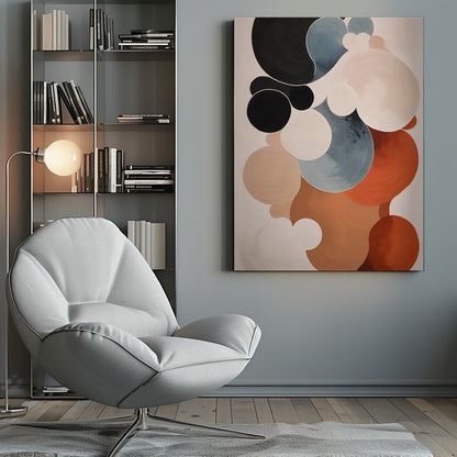 Abstract Clouds No 1 art print featuring soft, swirling colors resembling a cloudy sky. Poster