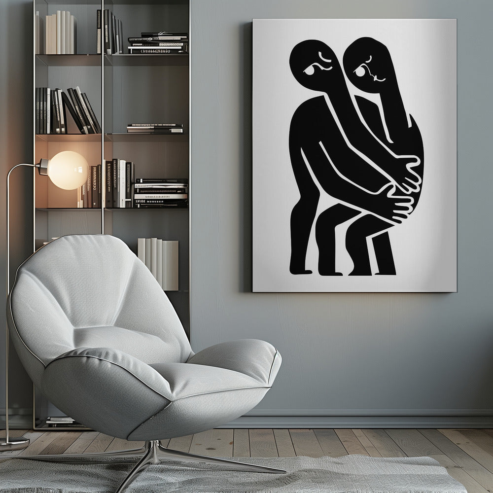 Abstract Hug No 1 - Poster / Art Print