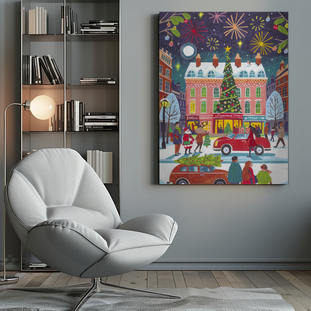 Christmas in the City - Poster / Art Print