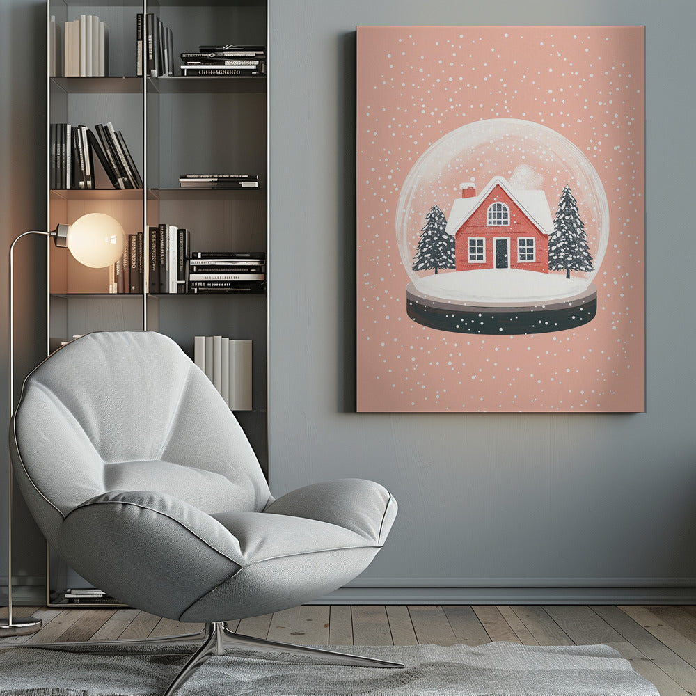 Christmas Ornament Glass Illustration - Poster / Art Print