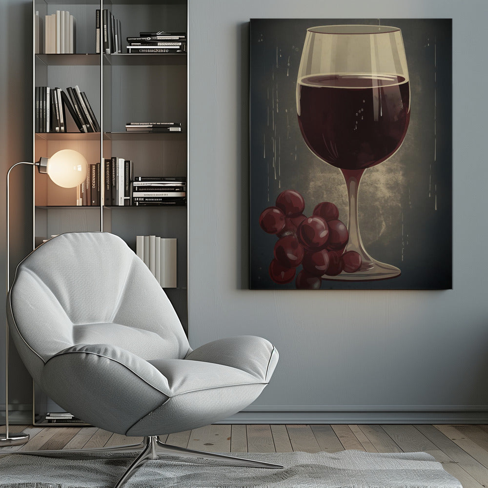 Red Red Wine No 1 - Poster / Art Print