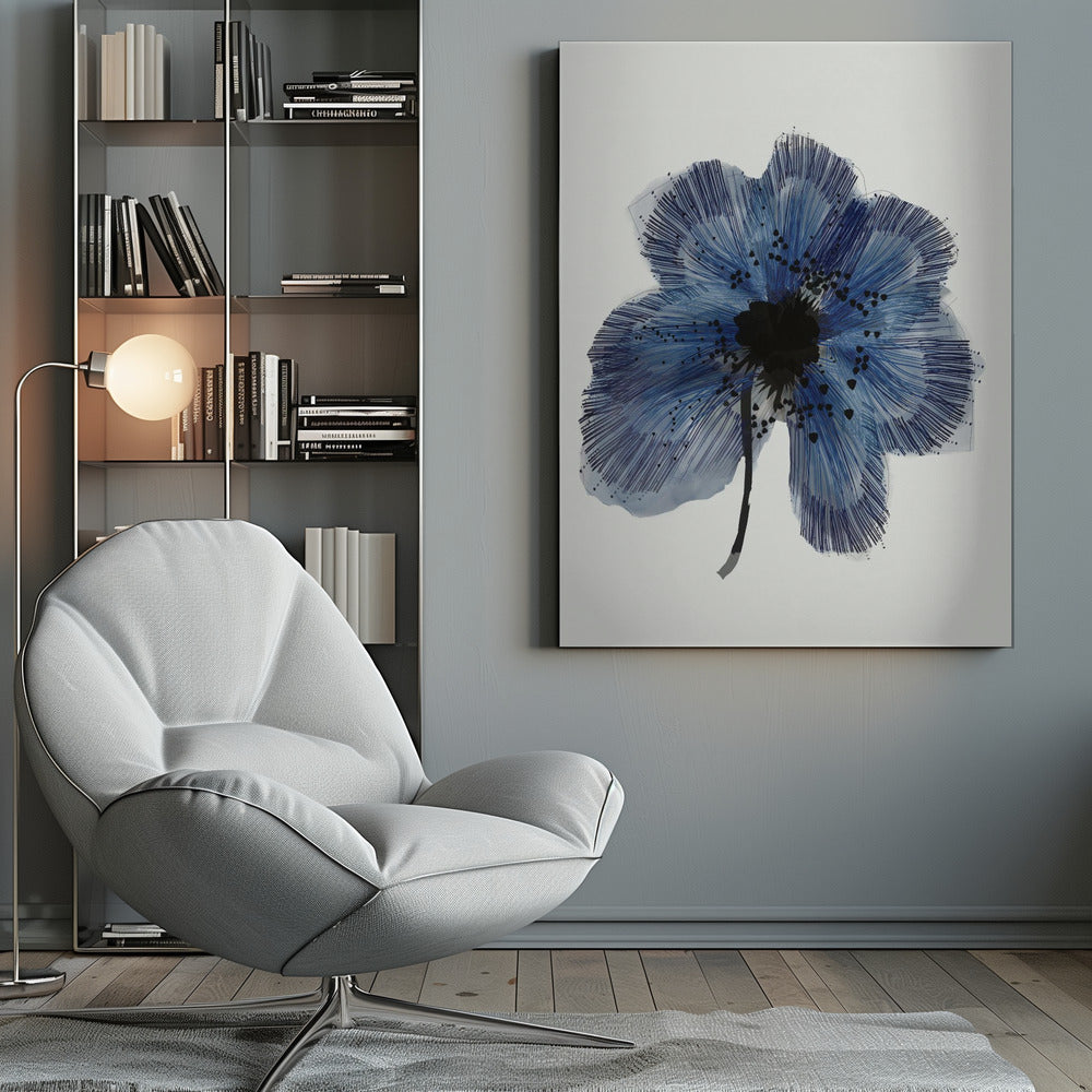 Blue Flower 2 - Poster / Art Print