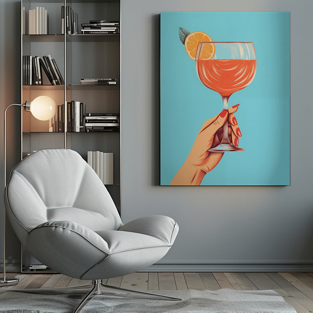 An art print titled 'A Toast To You!', depicting a celebratory or congratulatory theme. Print