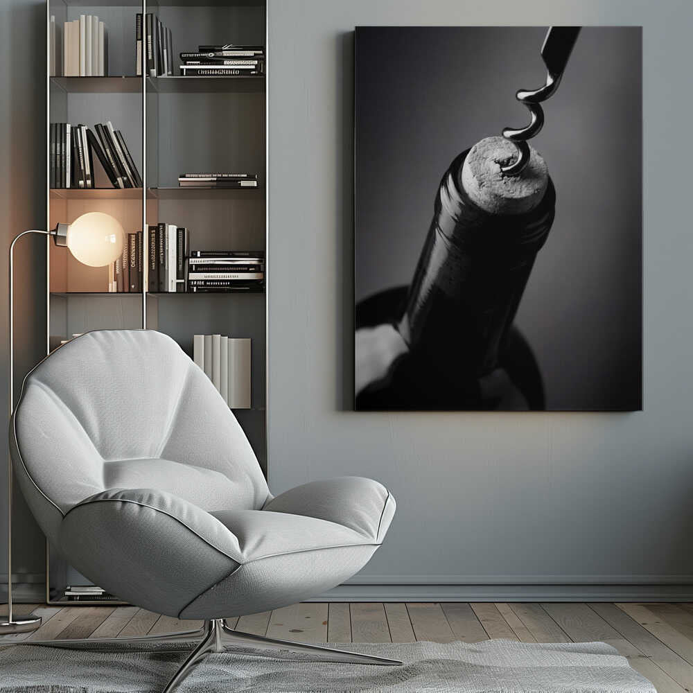 Wine Bottle Opening - Poster / Art Print