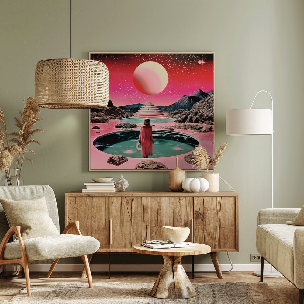 Space Collage Surreal Art - Poster / Art Print