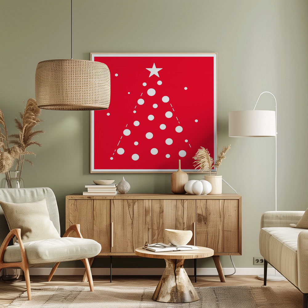 Bows and Baubles: Xmas Tree Holiday Collection - Poster / Art Print