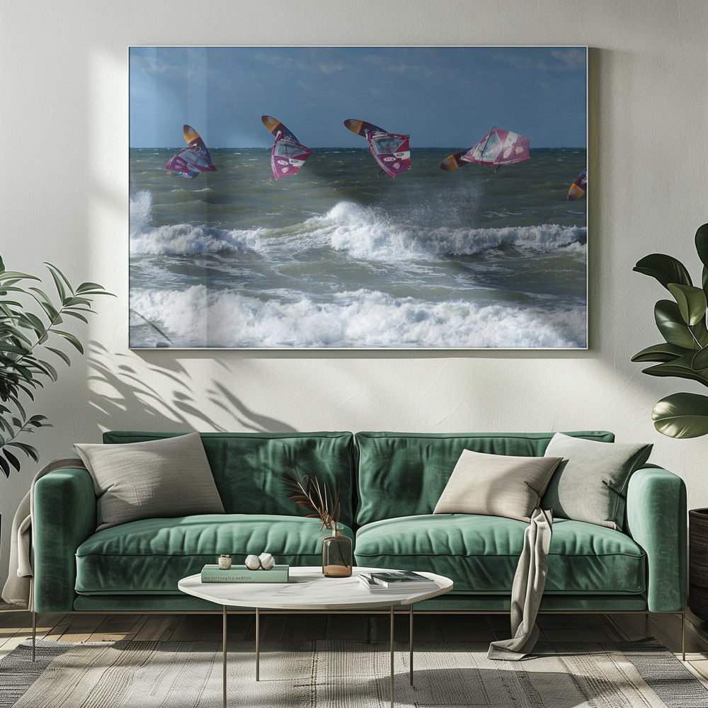 Surfer Jump. - Poster / Art Print