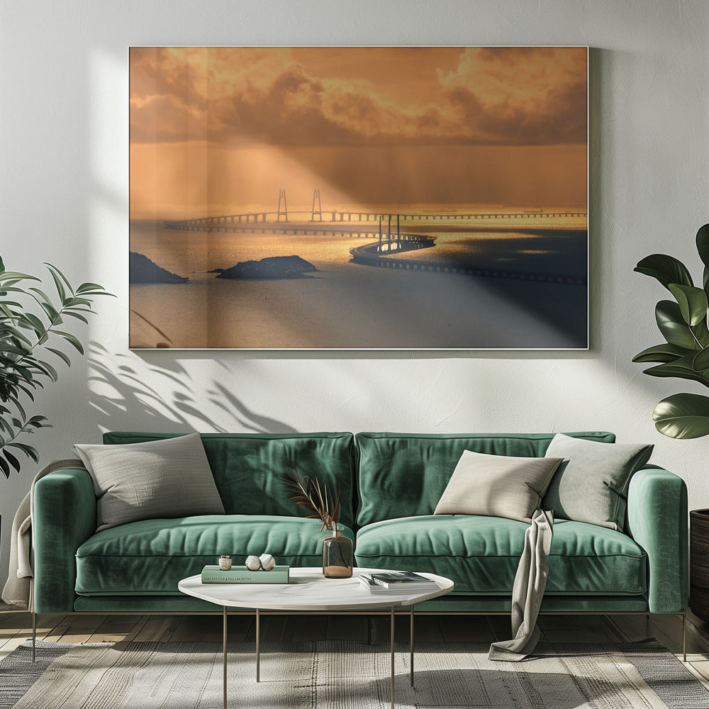 Hong Kong-Zhuhai-Macao Bridge - Poster / Art Print