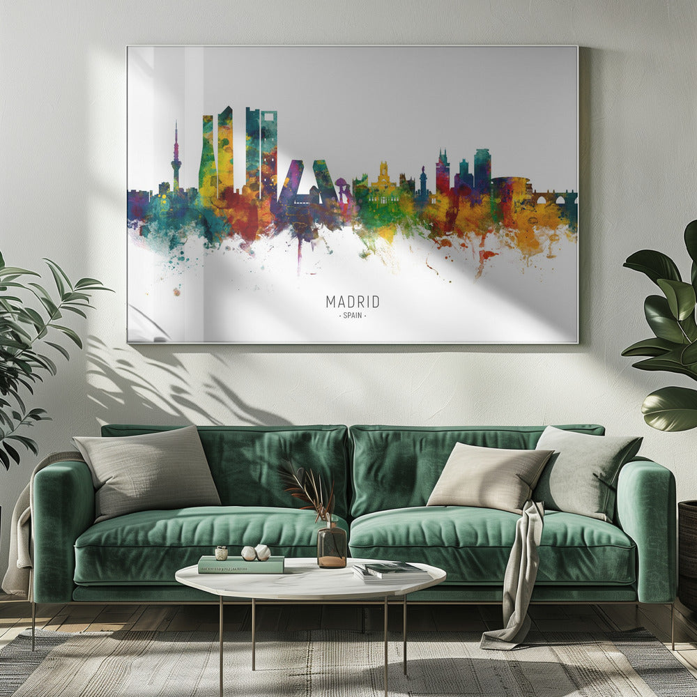 Madrid Spain Skyline - Poster / Art Print