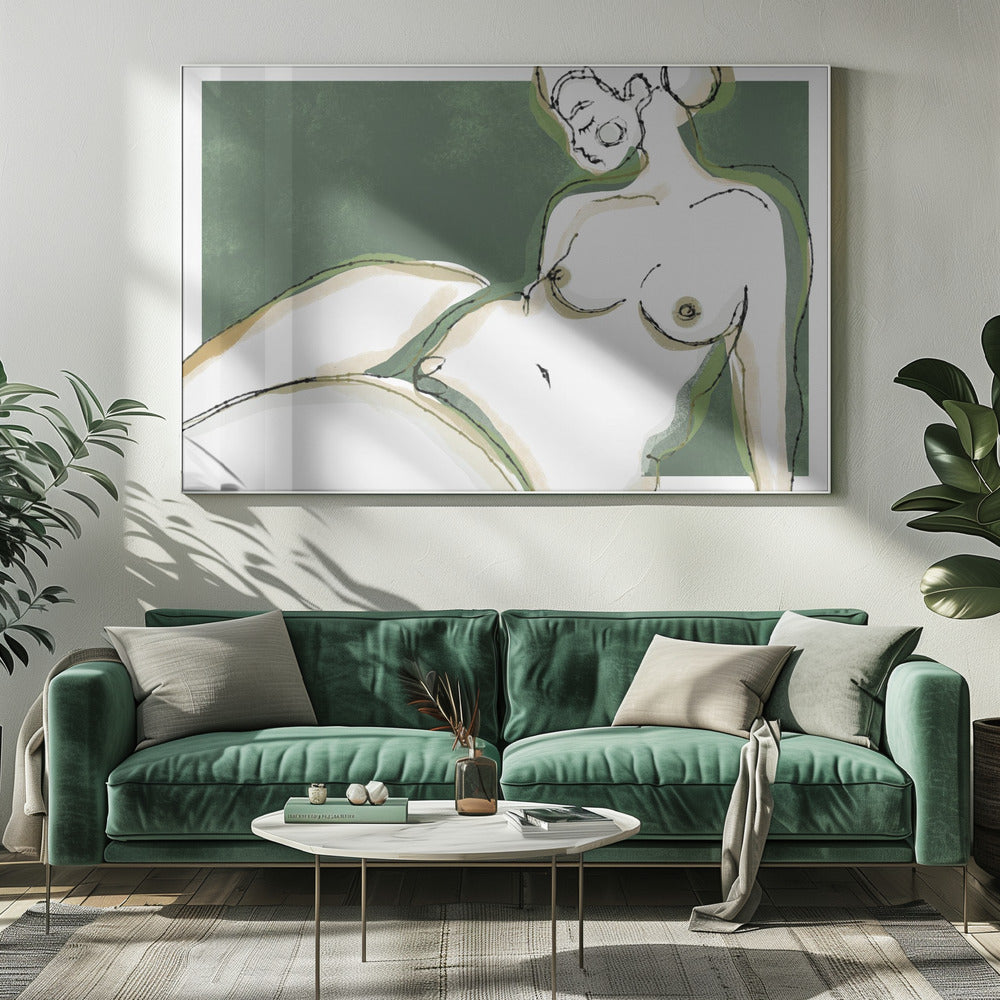 Sensuality (Green Version) - Poster / Art Print