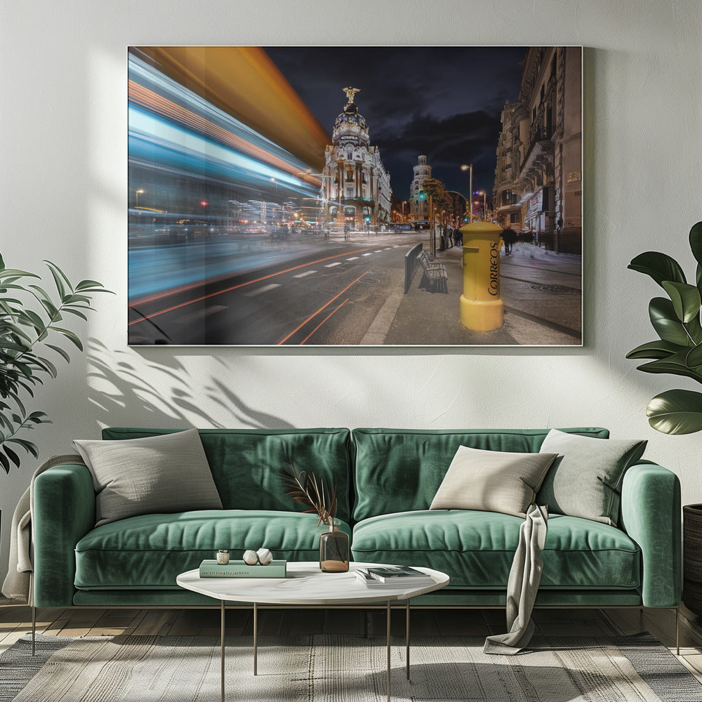 Madrid City Lights III - Poster / Art Print