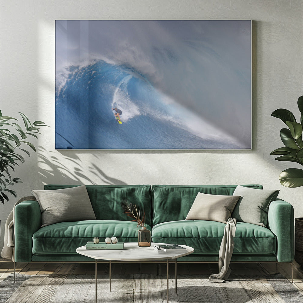 Surfing Jaws - Poster / Art Print