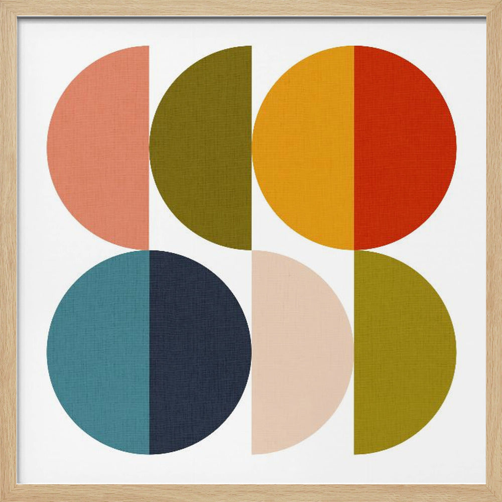 Mid Century Geometric Color Play 2 - Poster / Art Print