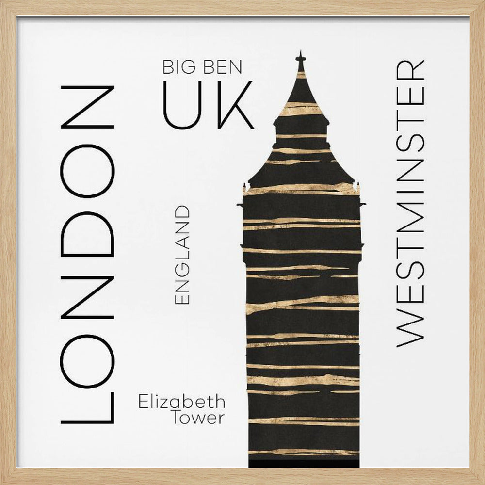 Urban Art LONDON Big Ben - Poster / Art Print