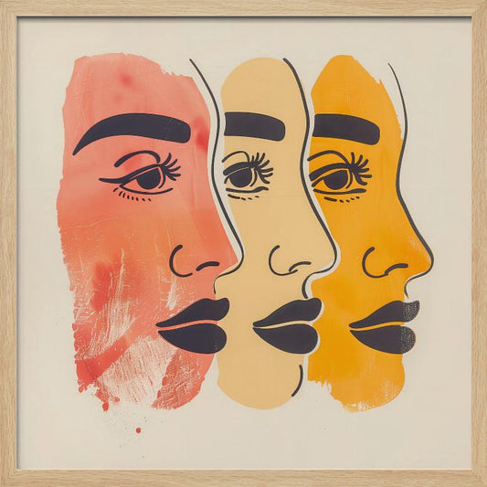 Three Faces - Poster / Art Print