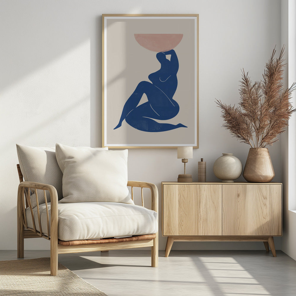 Vase and Woman - Poster / Art Print