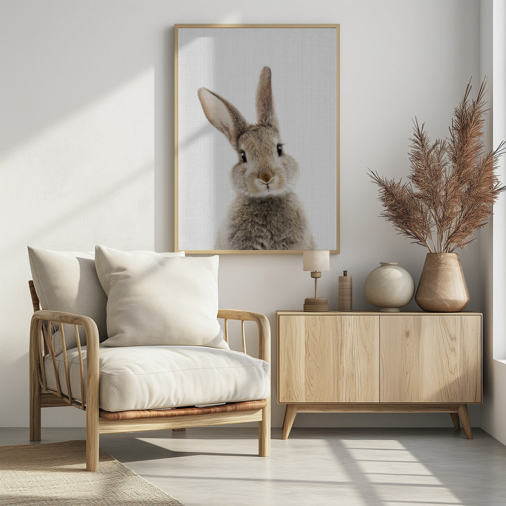 Peekaboo Bunny - Poster / Art Print