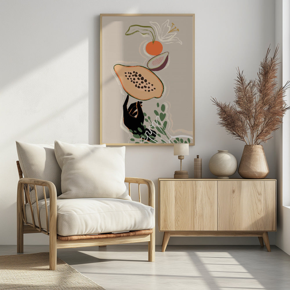 Balancing Fruits - Poster / Art Print