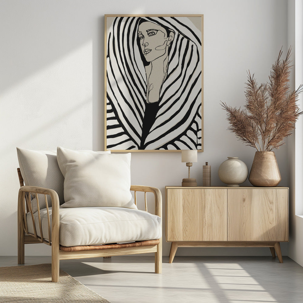 Striped Coat - Poster / Art Print