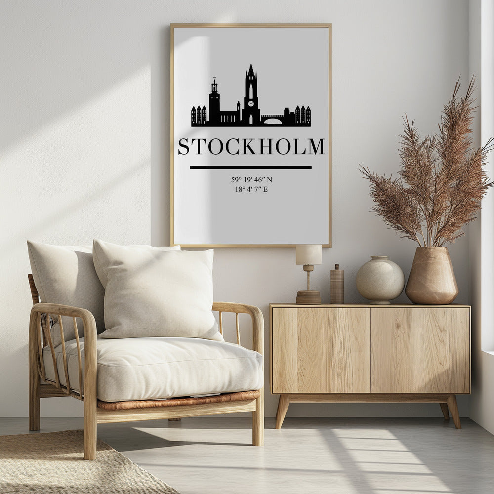 Black Skyline 83 - Poster / Art Print