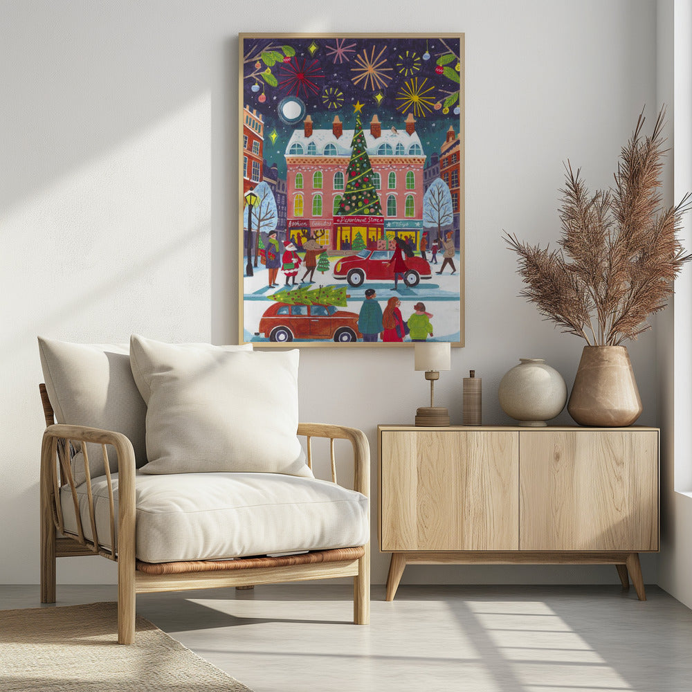 Christmas in the City - Poster / Art Print