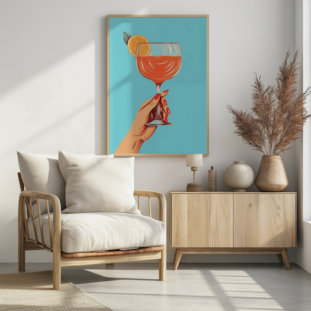 An art print titled 'A Toast To You!', depicting a celebratory or congratulatory theme. Print