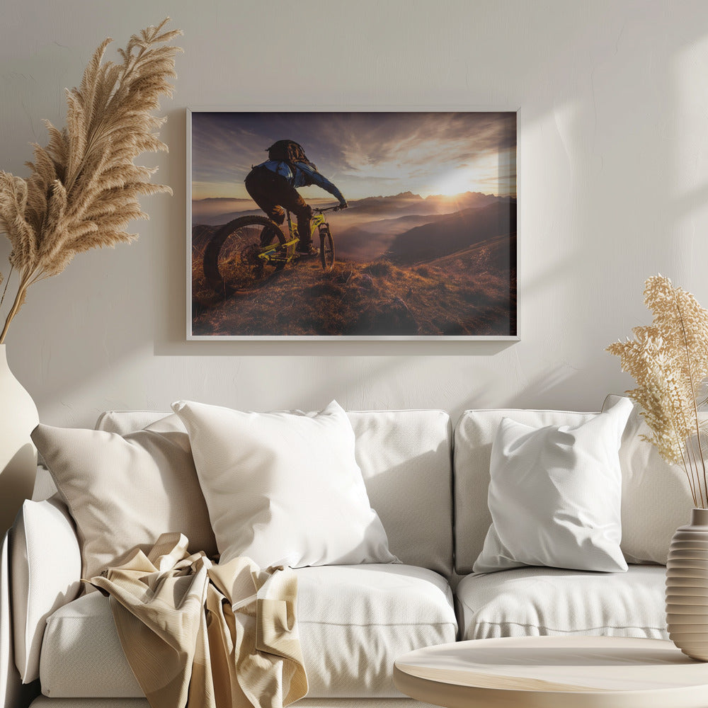 Sunset trail ride - Poster / Art Print