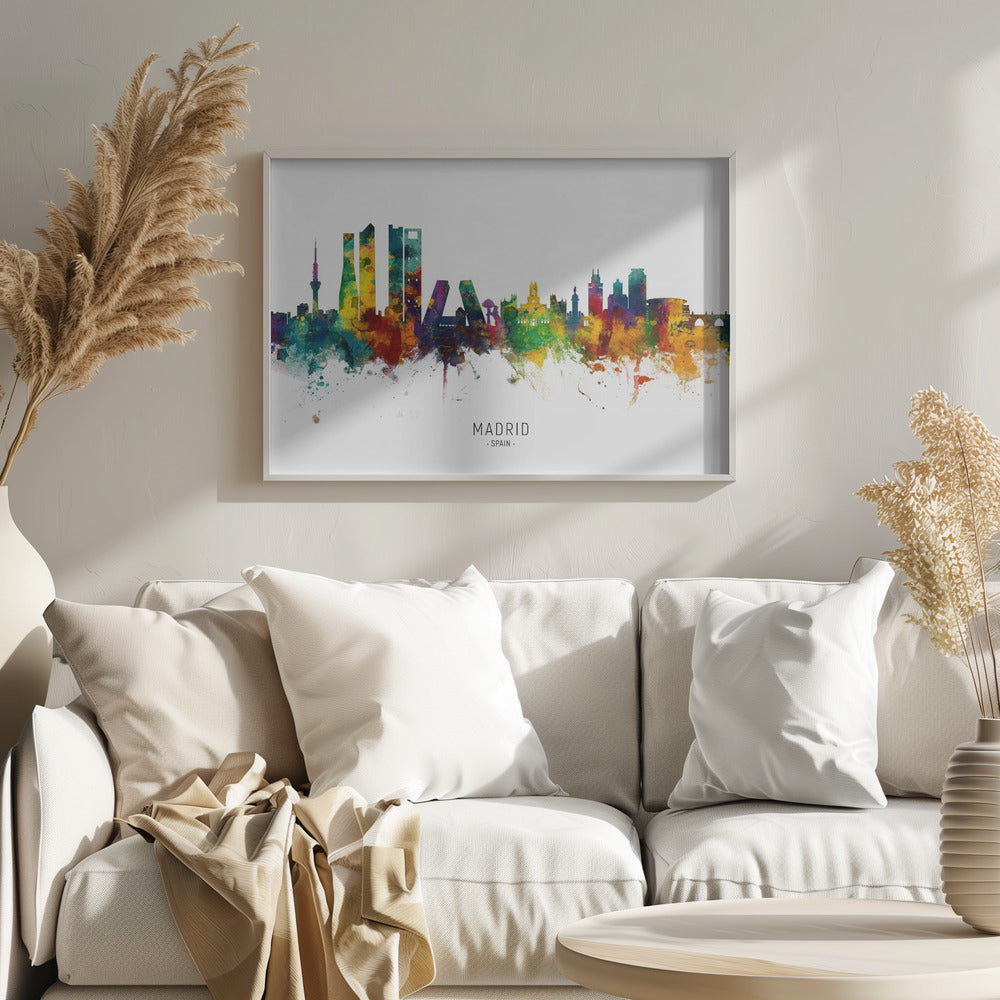 Madrid Spain Skyline - Poster / Art Print