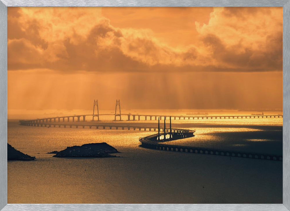 Hong Kong-Zhuhai-Macao Bridge - Poster / Art Print