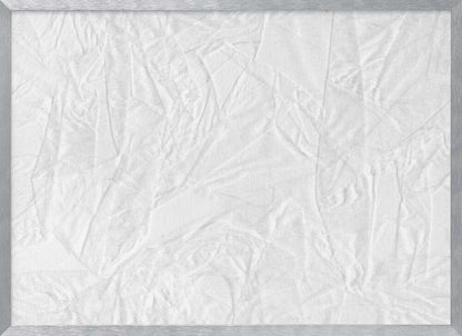 White Canvas Resembling Crumpled Paper - Poster / Art Print