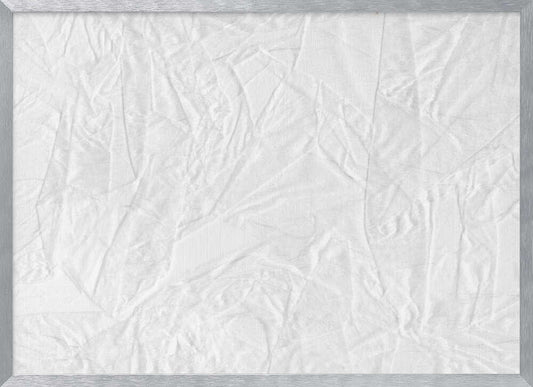 White Canvas Resembling Crumpled Paper - Poster / Art Print