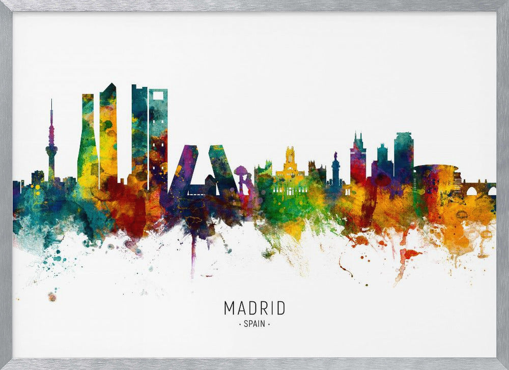 Madrid Spain Skyline - Poster / Art Print