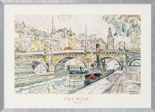 Tugboat At the Pont Neuf, Paris 1923 Poster - Poster / Art Print