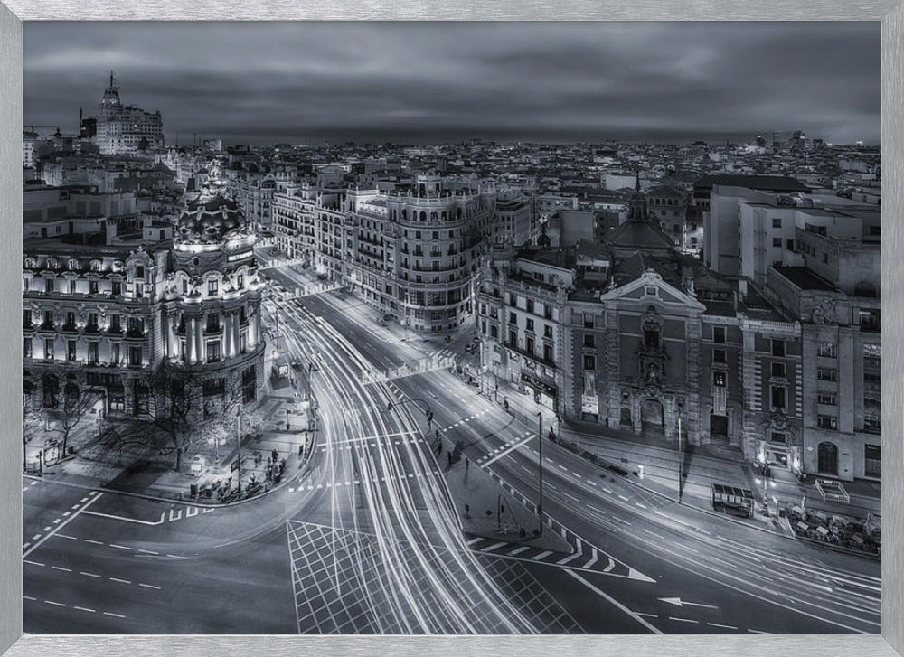 Madrid City Lights - Poster / Art Print