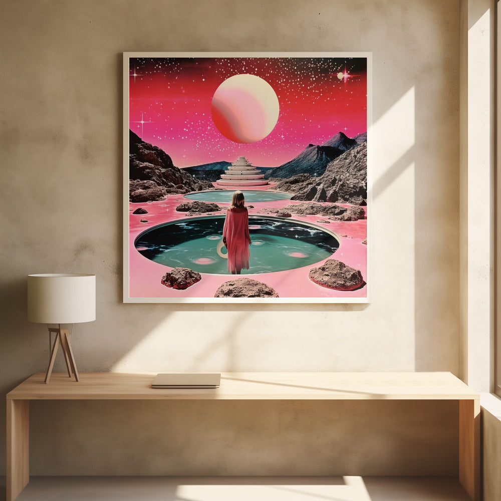 Space Collage Surreal Art - Poster / Art Print