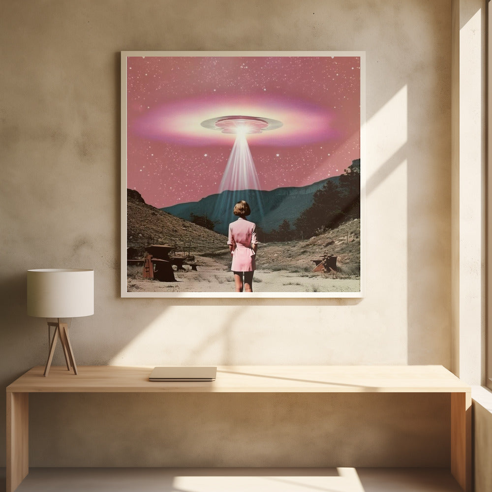 Beam Me Up Barbie 2 Collage Art - Poster / Art Print