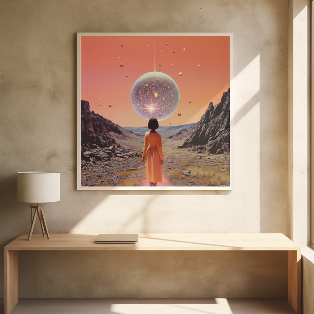 A Space Disco Collage Art - Poster / Art Print