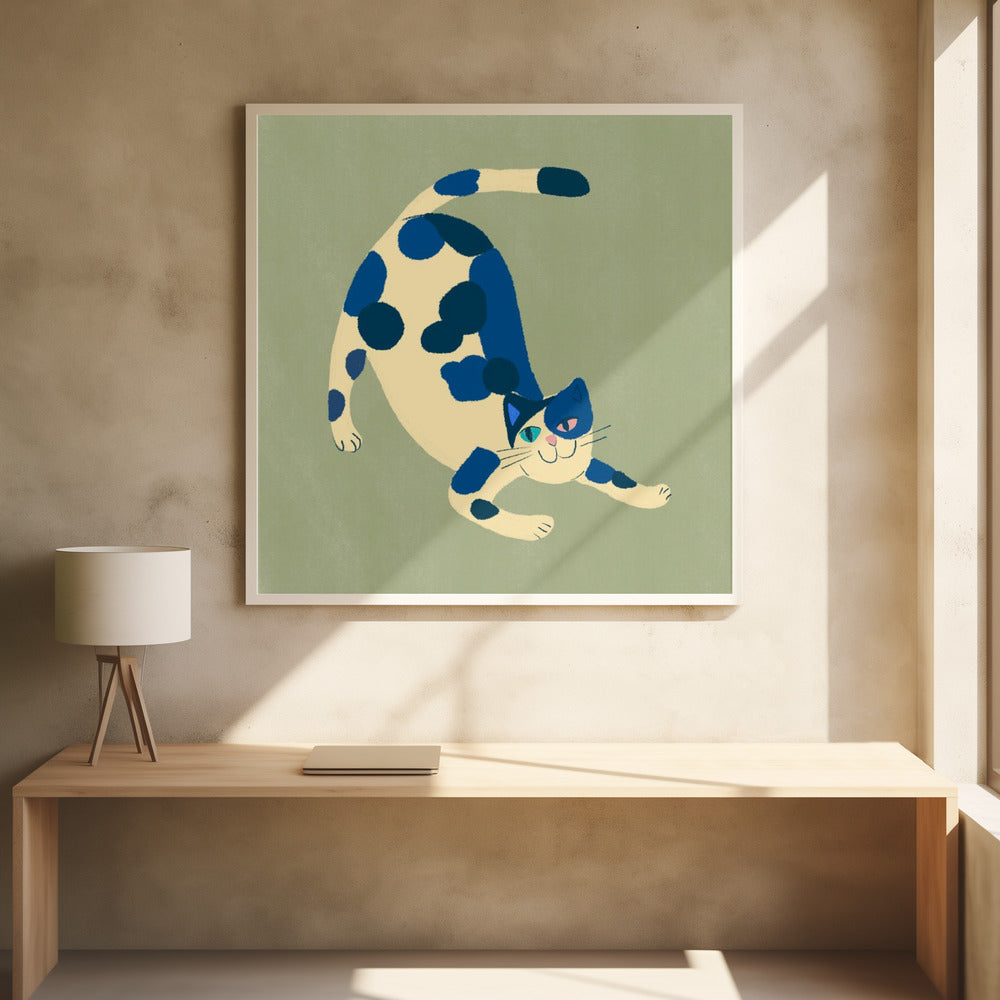 Pouncing cat - Poster / Art Print