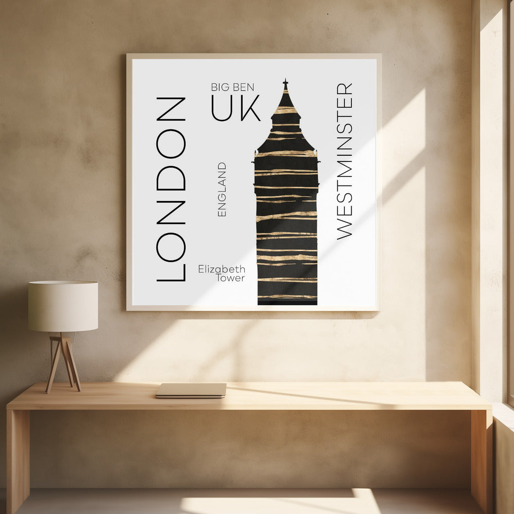 Urban Art LONDON Big Ben - Poster / Art Print