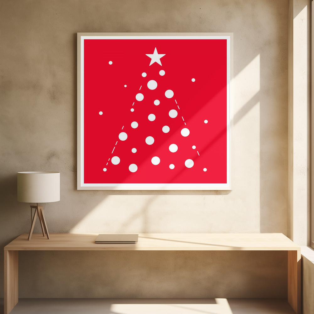 Bows and Baubles: Xmas Tree Holiday Collection - Poster / Art Print