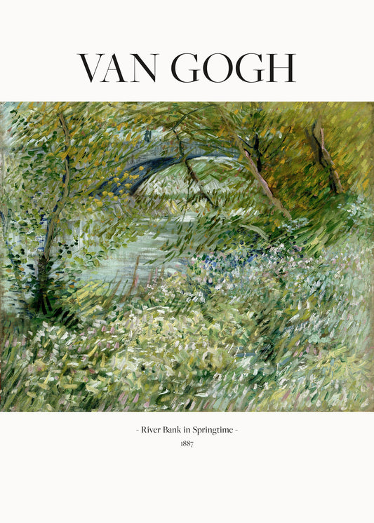 River Bank In Springtime (1887) - Poster / Art Print